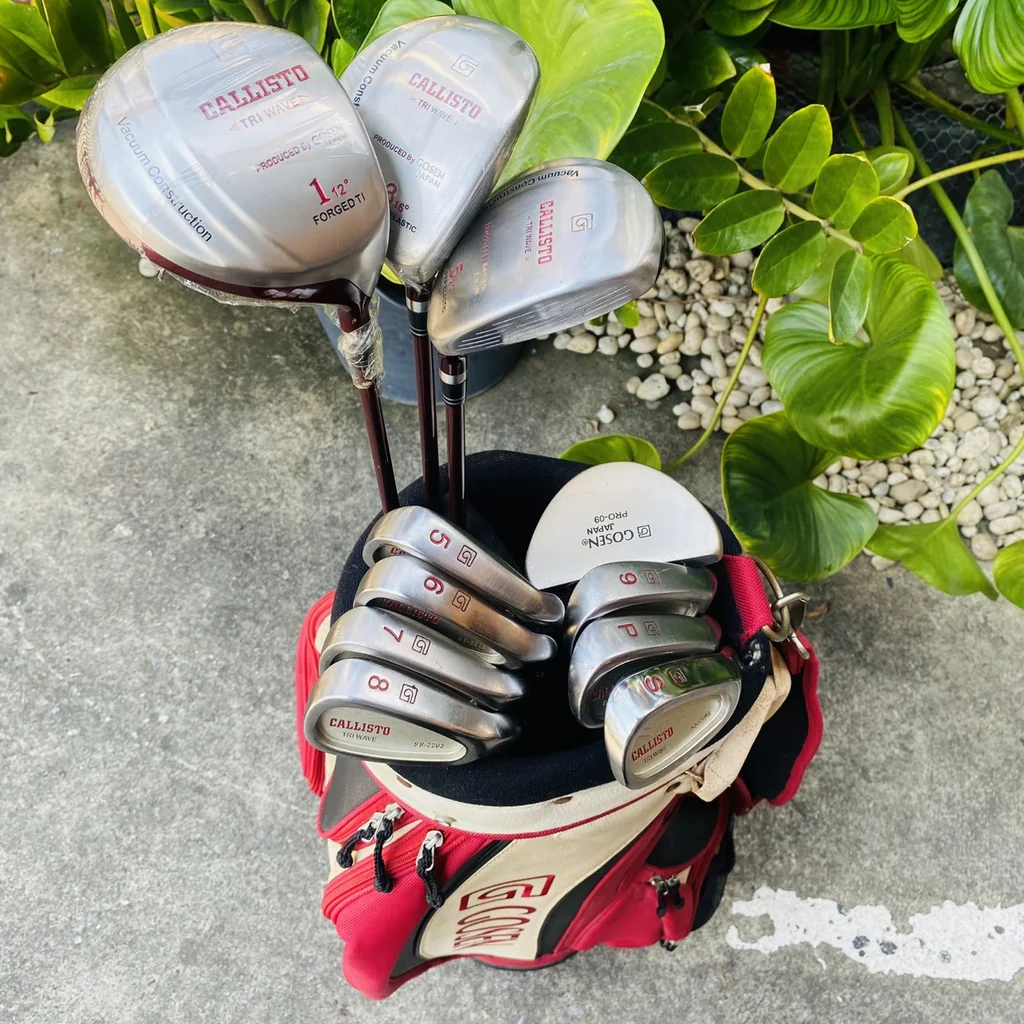 ชุดไม้กอล์ฟผู้หญิง GOSEN JAPAN–CALLISTO TRIWAVE⛳งานญี่ปุ่นแท้ ดีไซน์สวยดูแพง✨น้ำหนักเบาตีง่ายครบชุด🎀 ชุดไม้กอล์ฟผู้หญิง GOSEN JAPAN–CALLISTO TRIWAVE⛳งานญี่ปุ่นแท้ ดีไซน์สวยดูแพง✨น้ำหนักเบาตีง่ายครบชุด🎀