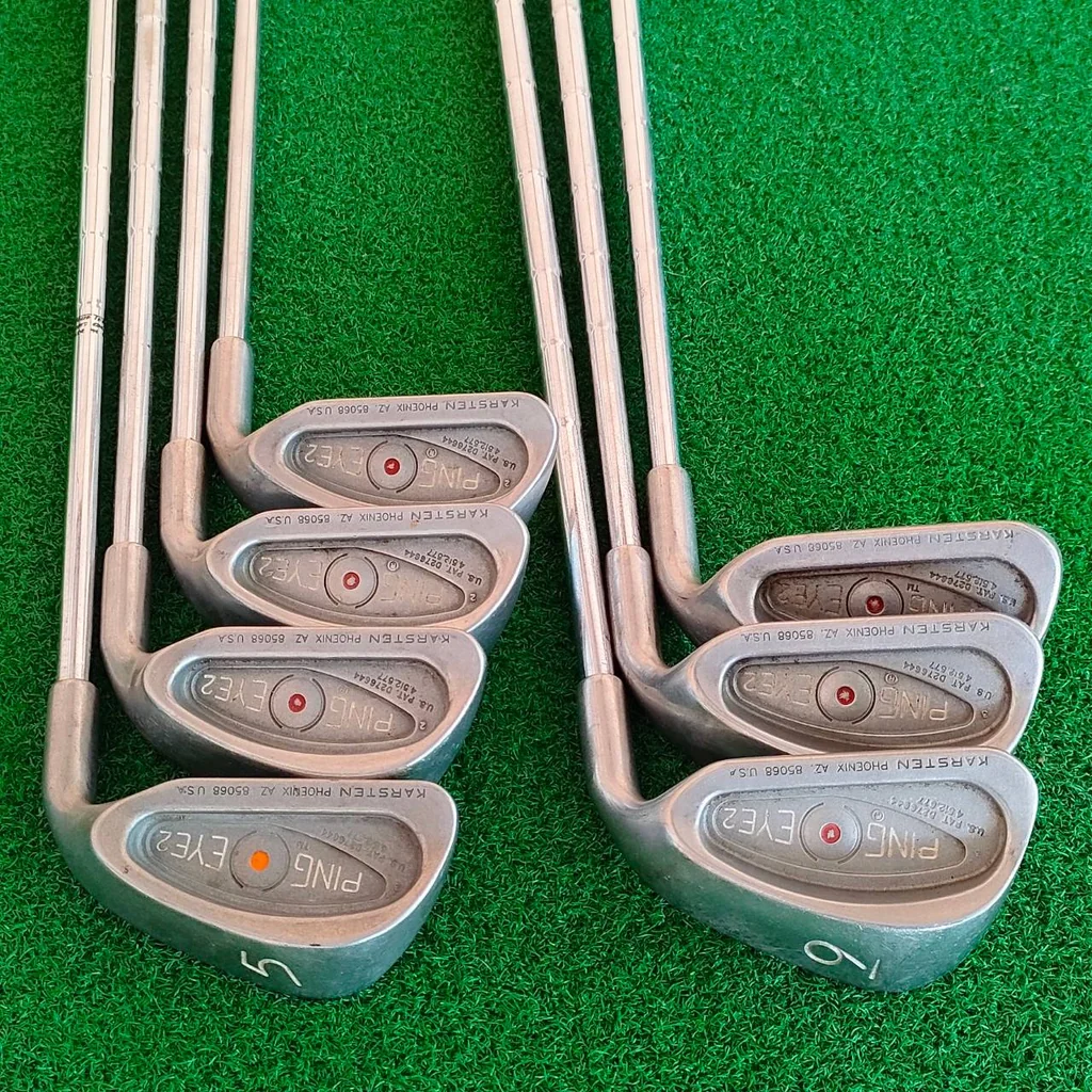 ชุดเหล็ก PING EYE2 มีเหล็ก 5-9 เเละ W SW ก้าน PING เดิมๆสวยครับ ชุดเหล็ก PING EYE2 มีเหล็ก 5-9 เเละ W SW ก้าน PING เดิมๆสวยครับ