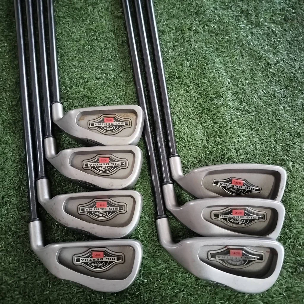 ชุดเหล็ก CALLAWAY BIG BERTHA มีเหล็ก 4 5 6 7 8 9 และ PW ก้าน RCH 96 FLEX R รุ่นสร้างชื่อสุดๆของ Callaway Golf เป็นเหล็กที่ตีง่ายมาก CAVITY ใหญ่ ไม้กอล์ฟพรีเมี่ยมมือสอง ของแท้ By NakaraLuxurious