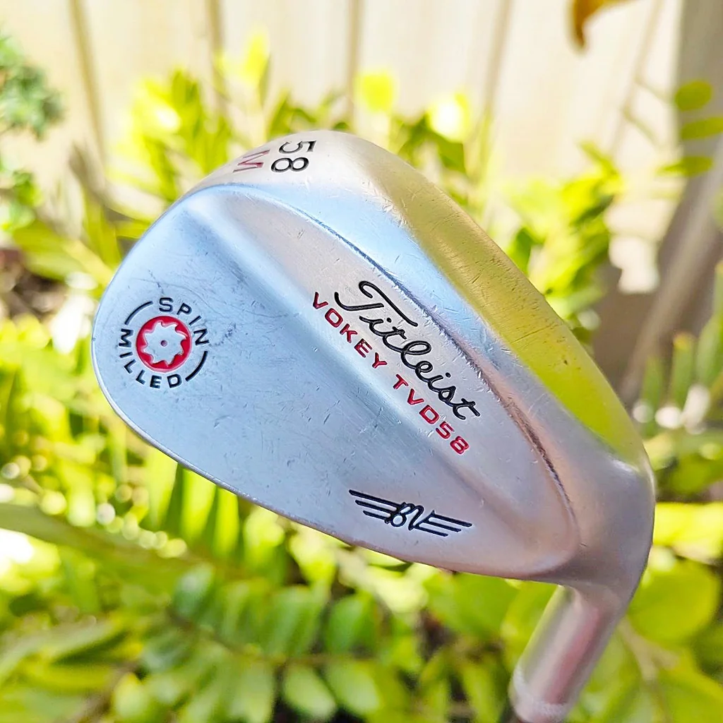 WEDGE TITLELIST VOKEY TVD58 องศา 58 M ก้าน TOUR VAN FLEX WEDGE *จักรแดง* ตัวโหดกระโดดฟัน ไม้กอล์ฟพรีเมี่ยมมือสอง ของแท้ By NakaraLuxurious WEDGE TITLELIST VOKEY TVD58 องศา 58 M ก้าน TOUR VAN FLEX WEDGE *จักรแดง* ตัวโหดกระโดดฟัน ไม้กอล์ฟพรีเมี่ยมมือสอง ของแท้ By NakaraLuxurious