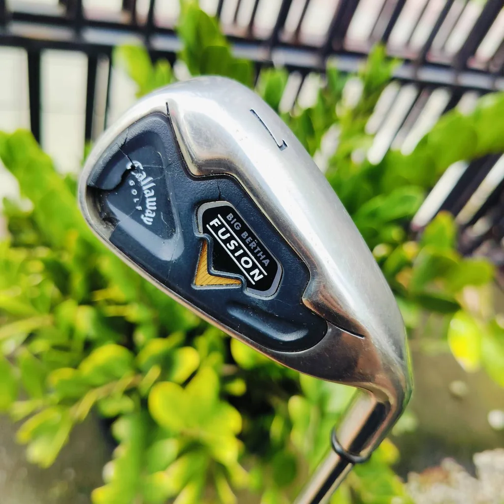 *มีตำหนิเพลทด้านหลังแตก* ชุดเหล็กหน้าเด้ง Callaway FUSION ตัวท๊อป มีแผ่นหน้าเด้งอีกชั้นที่หน้าไม้ ก้าน NS PRO 950 UNI FLEX ก้านเหล็กเบา ตีสบาย และแม่นยำ *** แค่ก้านก็คุ้มเกินคุ้มแล้ว *** ไม้กอล์ฟพรีเมี่ยมมือสอง ของแท้ By NakaraLuxurious *มีตำหนิเพลทด้านหลังแตก* ชุดเหล็กหน้าเด้ง Callaway FUSION ตัวท๊อป มีแผ่นหน้าเด้งอีกชั้นที่หน้าไม้ ก้าน NS PRO 950 UNI FLEX ก้านเหล็กเบา ตีสบาย และแม่นยำ *** แค่ก้านก็คุ้มเกินคุ้มแล้ว *** ไม้กอล์ฟพรีเมี่ยมมือสอง ของแท้ By NakaraLuxurious