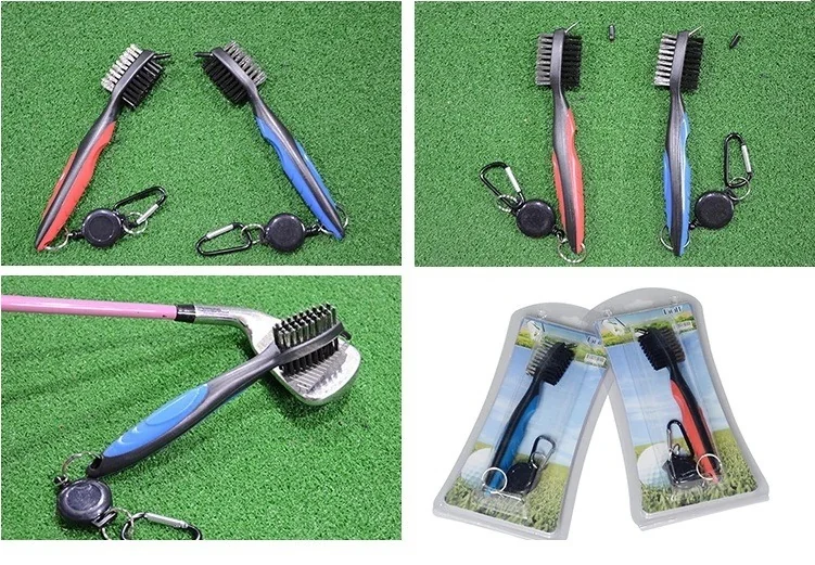 แปรงทำความสะอาดไม้กอล์ฟสองด้านมีพร้อมห่วง PLAYEAGLE PE-0116 แปรงทำความสะอาดไม้กอล์ฟสองด้านมีพร้อมห่วง PLAYEAGLE PE-0116