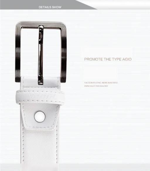  เข็มขัดหนังนักกอล์ฟ PGM PD002 (สีขาว)   image 1