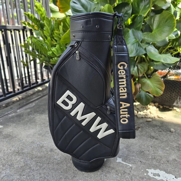 ถุงกอล์ฟ BMW - GERMAN AUTO ของแท้ มือสอง ภายในบุกำมะหยี่ สภาพดีมาก ถุงหนัง ถุง TOUR คลาสสิค สวยหรู ผู้ดีมากๆ ** มีตำหนิ ตามจุดต่างๆ ** image 5 ถุงกอล์ฟ BMW - GERMAN AUTO ของแท้ มือสอง ภายในบุกำมะหยี่ สภาพดีมาก ถุงหนัง ถุง TOUR คลาสสิค สวยหรู ผู้ดีมากๆ ** มีตำหนิ ตามจุดต่างๆ ** image 5