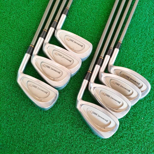 ชุดเหล็ก BROWNING 380 TF มีเหล็ก 4-9 เเละ PW SW ก้าน NHM 300 BR-SL ใบใญ้ Cavity ลึก ตีง่าย ก้านกราไฟต์ เบา นุ่ม MADE IN JAPAN image 1 ชุดเหล็ก BROWNING 380 TF มีเหล็ก 4-9 เเละ PW SW ก้าน NHM 300 BR-SL ใบใญ้ Cavity ลึก ตีง่าย ก้านกราไฟต์ เบา นุ่ม MADE IN JAPAN image 1