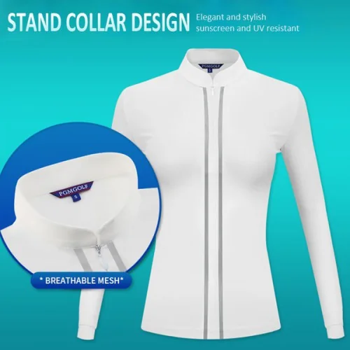 เสื้อนักกอล์ฟหญิงแขนยาว PGM-YF205 image 6 เสื้อนักกอล์ฟหญิงแขนยาว PGM-YF205 image 6
