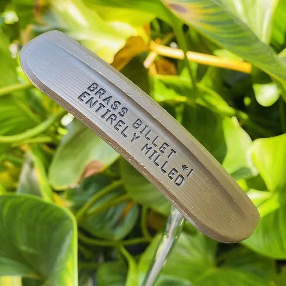  ⛳️ PUTTER CALLAWAY BRASS BILLET ENTIRELY MILLED #1 - 33.5 INCH งานปราณีต จากวัสดุทองเหลืองแท้   image 1
