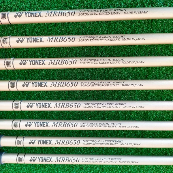 ชุดเหล็ก YONEX TITAN PRO II มีเหล็ก 4-9 PW SW ก้าน YONEX MRB650 FLEX R สุดยอดวัสดุเสริมไทเทเนี่ยม ทำให้ตีไกล ผลิตจากญี่ปุ่น 100% ไม้ YONEX ที่ญี่ปุ่น นิยมมากครับ image 6 ชุดเหล็ก YONEX TITAN PRO II มีเหล็ก 4-9 PW SW ก้าน YONEX MRB650 FLEX R สุดยอดวัสดุเสริมไทเทเนี่ยม ทำให้ตีไกล ผลิตจากญี่ปุ่น 100% ไม้ YONEX ที่ญี่ปุ่น นิยมมากครับ image 6