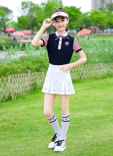 กระโปรงกอล์ฟแฟชั่นสำหรับเด็ก PGM QZ049   image 11
