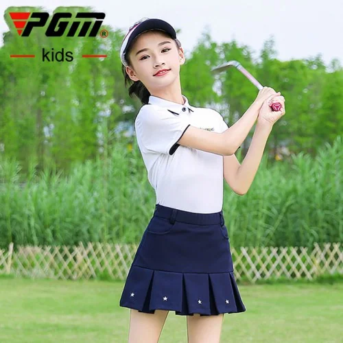  เสื้อกอล์ฟแฟชั่นสำหรับเด็ก PGM YF198   image 1