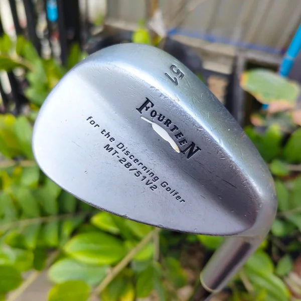 ** ไม้กอล์ฟสำหรับผู้หญิง ** WEDGE FOURTEEN MT-28 V2 องศา 51 ก้าน MD-370Ti FLEX LADY WEDGE FORGED พรีเมี่ยมญี่ปุ่น นุ่มนวล ให้สปินได้ดี ตกหยุดแม่นยำ ไม้กอล์ฟพรีเมี่ยมมือสอง By NakaraLuxurious image 1 ** ไม้กอล์ฟสำหรับผู้หญิง ** WEDGE FOURTEEN MT-28 V2 องศา 51 ก้าน MD-370Ti FLEX LADY WEDGE FORGED พรีเมี่ยมญี่ปุ่น นุ่มนวล ให้สปินได้ดี ตกหยุดแม่นยำ ไม้กอล์ฟพรีเมี่ยมมือสอง By NakaraLuxurious image 1