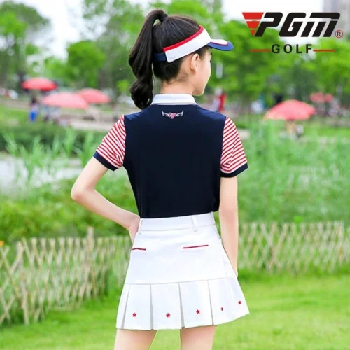  กระโปรงกอล์ฟแฟชั่นสำหรับเด็ก PGM QZ049   image 10