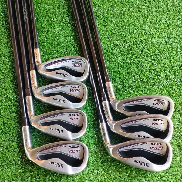ชุดเหล็ก WILSON ULTRA M.O.I. มีเหล็ก 5-9 เเละ PW SW ก้าน FIRESTICK MENS FLEX สภาพสวยเดิมๆ เหล็กชดเชยสูงมาก ตีง่ายมาก คุณภาพดี ไม้กอล์ฟพรีเมี่ยมมือสอง ของแท้ By NakaraLuxurious image 2 ชุดเหล็ก WILSON ULTRA M.O.I. มีเหล็ก 5-9 เเละ PW SW ก้าน FIRESTICK MENS FLEX สภาพสวยเดิมๆ เหล็กชดเชยสูงมาก ตีง่ายมาก คุณภาพดี ไม้กอล์ฟพรีเมี่ยมมือสอง ของแท้ By NakaraLuxurious image 2