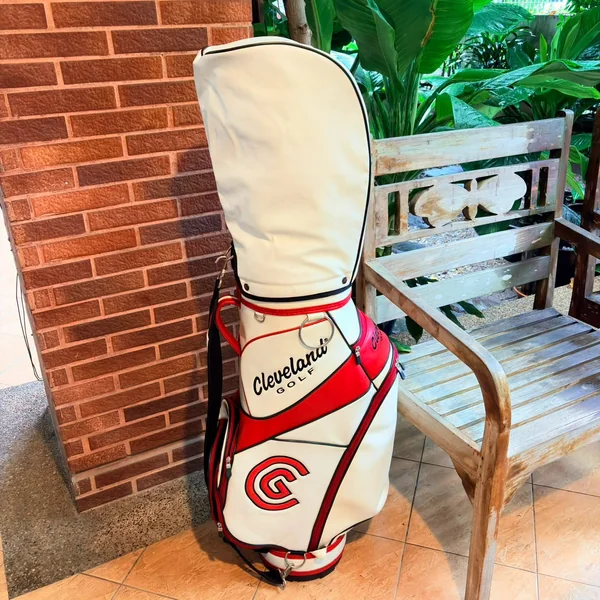  Golf Bag Cleveland GOLF [Cart Bag - White/Red/Black Premium Design] .จุของได้เต็มพิกัด   image 1