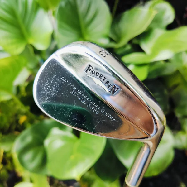 WEDGE FOURTEEN MT-28 V2 องศา 53 ก้าน WEDGE FLEX WEDGE FORGED แถวหน้าของญี่ปุ่น ให้ความรู้สึกนุ่มนวล และให้สปินสูง ไม้กอล์ฟพรีเมี่ยมมือสอง ของแท้ By NakaraLuxurious image 1 WEDGE FOURTEEN MT-28 V2 องศา 53 ก้าน WEDGE FLEX WEDGE FORGED แถวหน้าของญี่ปุ่น ให้ความรู้สึกนุ่มนวล และให้สปินสูง ไม้กอล์ฟพรีเมี่ยมมือสอง ของแท้ By NakaraLuxurious image 1