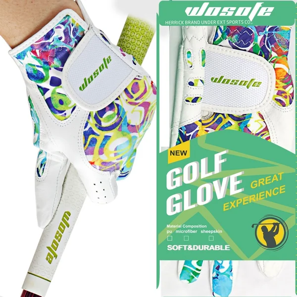 WOSOFE Women Golf Gloves Sheepskin Non Slip Model DT2L ถุงมือกอล์ฟผู้หญิง หนังแกะสุดนุ่ม ระบายอากาศได้ดี ไม่อับชื้น ไม่ลื่น หนึบมือมาก (1pair) image 2 WOSOFE Women Golf Gloves Sheepskin Non Slip Model DT2L ถุงมือกอล์ฟผู้หญิง หนังแกะสุดนุ่ม ระบายอากาศได้ดี ไม่อับชื้น ไม่ลื่น หนึบมือมาก (1pair) image 2