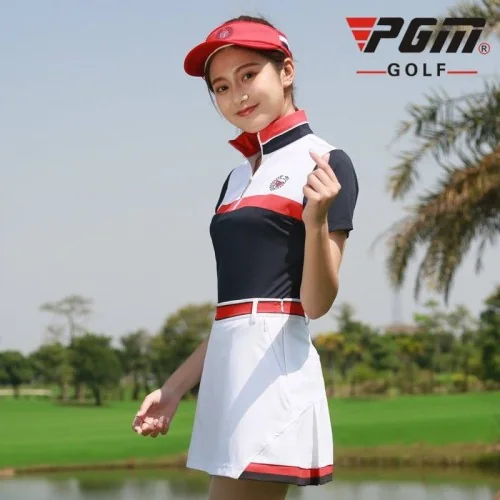 เสื้อนักกอล์ฟหญิงแขนสั้น PGM-YF119 image 3 เสื้อนักกอล์ฟหญิงแขนสั้น PGM-YF119 image 3