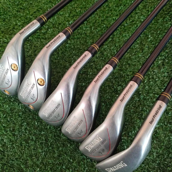 ชุดเหล็ก SPALDING POWER SHOT IRON มีเหล็ก 5- PW เป็นชุดกึ่งไฮบริด ตีง่าย - ไกล!!! ก้าน SPALDING TOURPRO GRIND FLEX R เป็นชุดที่ตีง่ายมากๆๆๆ มีหมุดถ่วงด้วยในเหล็กยาว ไม้กอล์ฟมือสอง ของแท้ BY NakaraLuxurious image 4 ชุดเหล็ก SPALDING POWER SHOT IRON มีเหล็ก 5- PW เป็นชุดกึ่งไฮบริด ตีง่าย - ไกล!!! ก้าน SPALDING TOURPRO GRIND FLEX R เป็นชุดที่ตีง่ายมากๆๆๆ มีหมุดถ่วงด้วยในเหล็กยาว ไม้กอล์ฟมือสอง ของแท้ BY NakaraLuxurious image 4