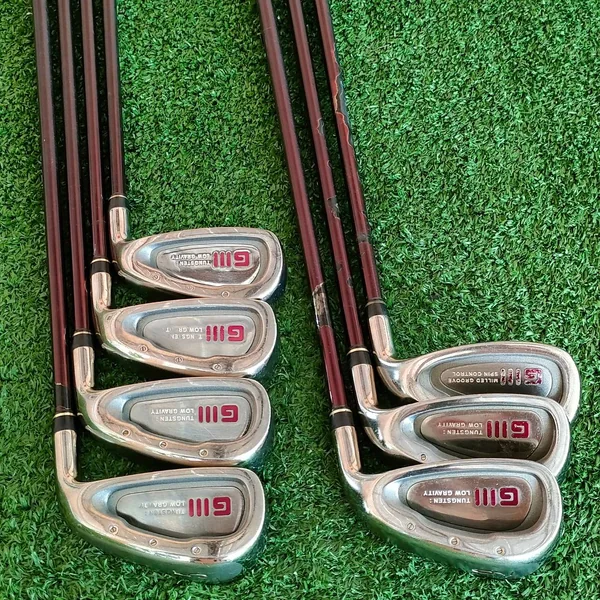  ** ไม้กอล์ฟสำหรับผู้หญิง ** ชุดเหล็ก DAIWA GIII TUNGSTEN LOW GRAVITY มีเหล็ก 5-9 เเละ PW AW ก้าน GII HYPER KICK FR-I FLEX L สุดยอดชุดเหล็กพรีเมี่ยม   image 2