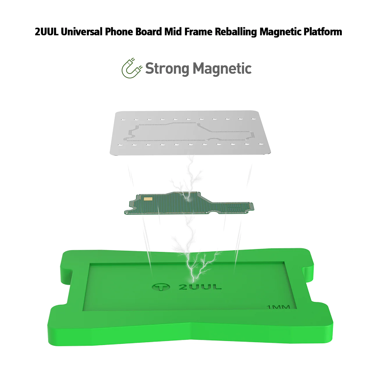 2UUL : BH11 Universal Phone Board Mid Frame Reballing Magnetic Platform