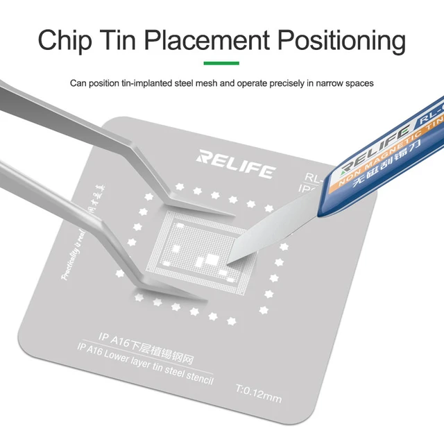 RELIFE : ST-20 3D Tweezers Tin Planting Position